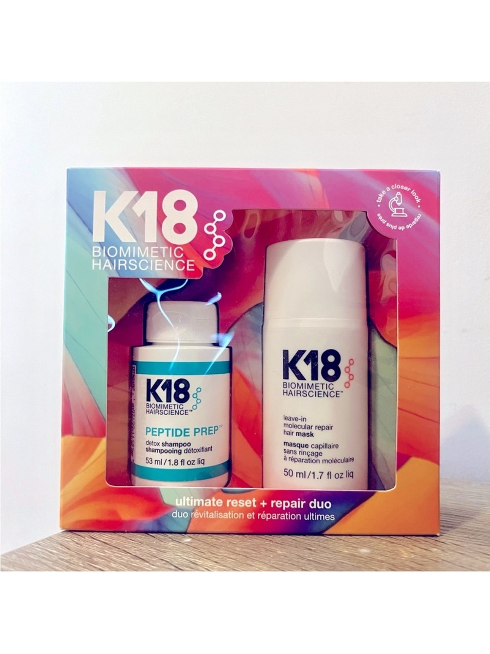 K18 Ultimate Reset + Repair Hair M4sk and Shampo0 Value Set